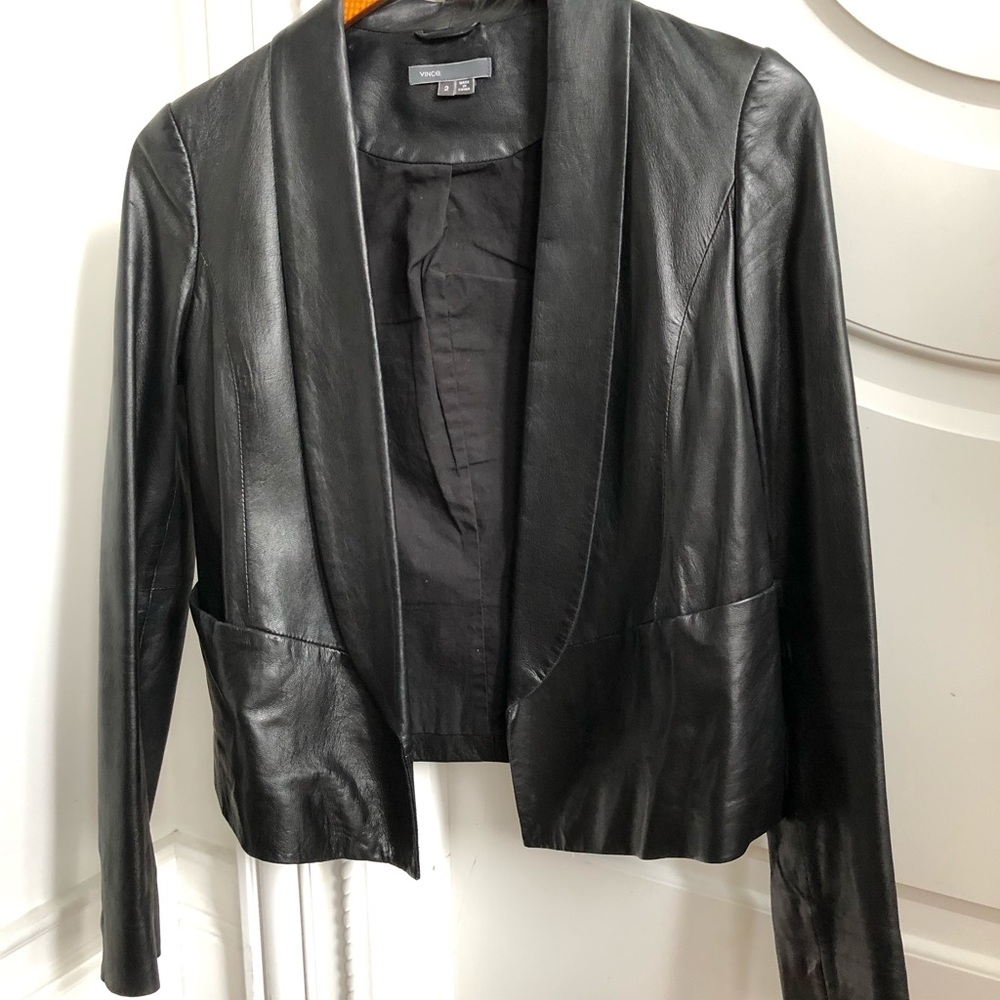 Leather jacket Vince